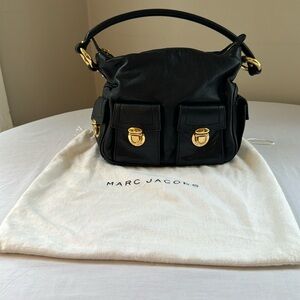 Marc Jacobs Blake Black calf leather bag Multi pocket C373034 gold hardware